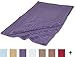 Superior Hotel & Spa Quality Bath Mat Set of 2, Made of Long-Staple Combed Cotton, Durable and Washable 100% Cotton Bathroom Mat 2-Pack, Royal Purple, 22