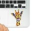 Decal & Sticker Pros Giraffe Colorful Decal Compatible with All Apple MacBook Pro, Retina, and Air Models