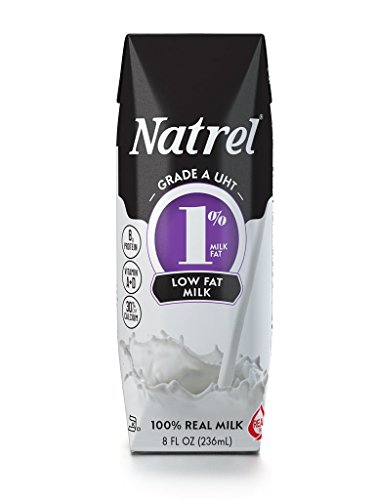 Natrel Milk 1%, 8 Ounce (Pack of 18)