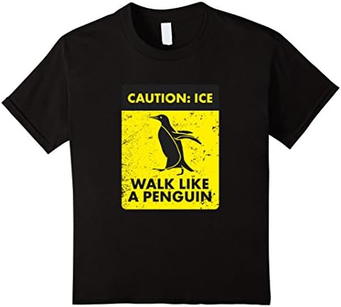 Kids Funny walk like a penguin T-Shirt 6 Black