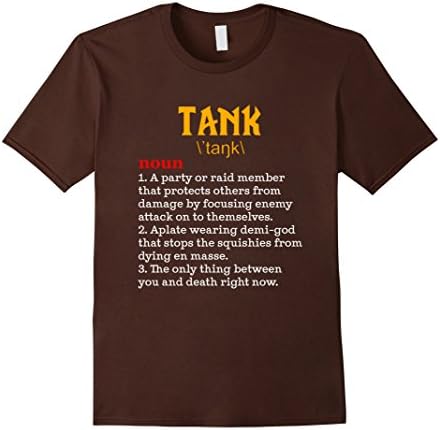 Men's Funny Tank Shirt WoW New T-Shirt XL Brown