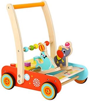 little town wooden baby walker