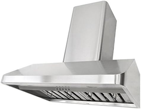 KOBE CHX9130SQB-WM-1 Brillia 30-inch Wall Mount Range Hood, 3-Speed, 680 CFM, Fits Ceiling Height 7.5'-9.5'