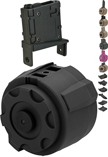 Evike Angel Custom Firestorm and Thunderstorm Airsoft Drum Magazines - 1500 Round (Flashmag/Electric Winding Style)
