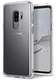 Ringke Fusion Compatible with Galaxy S9 Plus Case Ergonomic Transparent [Drop Defense] PC Back Drop Protection Shock Absorption Cover with Wrist Strap for Galaxy S 9 Plus (2018) - Clear
