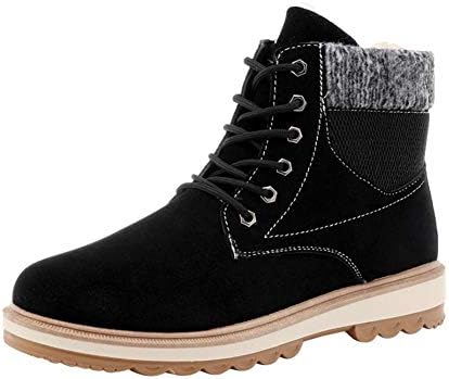 Hzjundasi Men's Boys Martin Shoes - Gentlemen Autumn Winter Fashion Warm High Top Flat Sneaker Casual Boots Size 6.5-9.5 UK