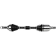 GSP NCV53911 CV Axle Shaft Assembly - Left Front (Driver Side), black & silver