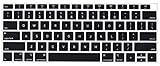 CaseBuy Premium Keyboard Cover Compatible 2018 Release MacBook Air 13 Inch with Touch ID Model A1932 Soft-Touch Ultra Thin Silicone Protective Skin, Black
