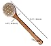 Conquer Beauty - Dry Brushing Body Brush with Massage Nodes - Bamboo Long Handle Back Scrubber for Shower Brush with Natural Boar Bristles - Skin Care Exfoliator Reduce Cellulite Bath & Spa - 1 Piece