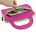 Evecase Ultra Portable Travel Carrying Neoprene Sleeve Case Bag with Handle & Accessory Pocket for Leapfrog Epic/LeapPad Platinum/LeapPad Ultra XDI 7'' Kids Tablet - Hot Pink