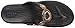 Crocs Women's Sanrah Diamante Wedge Flip Flop Sandal, black/rose gold, 8 M US