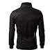 Goddessvan Mens Jacket, 2017 Men Fashion Slim Designed Lapel Cardigan Coat Jacket Outwear (L, Black)