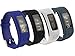 honecumi Replacement Bands Compatible with Garmin Vivofit Wristband Watch Strap for Men & Women-Garmin Vivofit 1 Replacement Watch Band/Strap/Bracelet with Metal Buckle Clip-Free size-4pcs-2