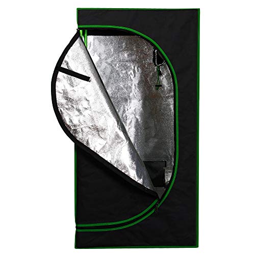 Kingpower Grow Zelt für Pflanzen Zuchtzelt Gewächshaus Box Garten Anzucht Gemüse Kräuter Grow Schrank Indoor 40 x 40 x 120 cm Blumen klein Tomaten Hydro Green – Bild 3