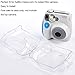 SAIKA Crystal Protective Case Compatible with Mini 7s Instant Camera with Shoulder Strap.