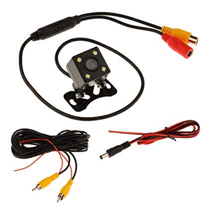 Bainna Vehicle Backup Camera 170° Wide View Angle with 6M RCA Video Cable and 1.5M Power Wire 12V Universal Car Front/Side/Rear View Camera