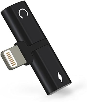 iPhone Adapter &amp; Splitter, shangda Lightning Headphone Audio &amp; Charge Adapter for iPhone 7/7Plus/8/8Plus/iPhone X, Compatible Music Control, Charge Function at the Same Time(Black)