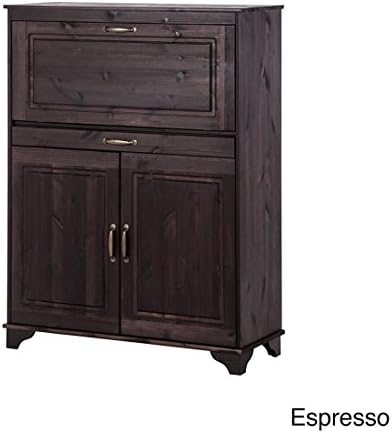 Scandinavian Lifestyle Queen's Secretary Cabinet Solid Pine Brown