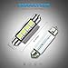 Partsam 6pcs Ice Blue 41mm 42mm Festoon 4-5050-SMD LED Light Interior Dome Map Trunk Cargo Footwell Replacement Bulb Lamp 12V 561 562 578 211-2
