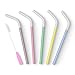 Reusable Smoothie Straws (x5) for Healthy Teeth. Eco BPA-Free Silicone with Cleaning Brush for Drinking Smoothies, Shakes, Juice, Soda, Tea, Coffee | Seraphina's Kitchen - Protect Your Teeth Now!