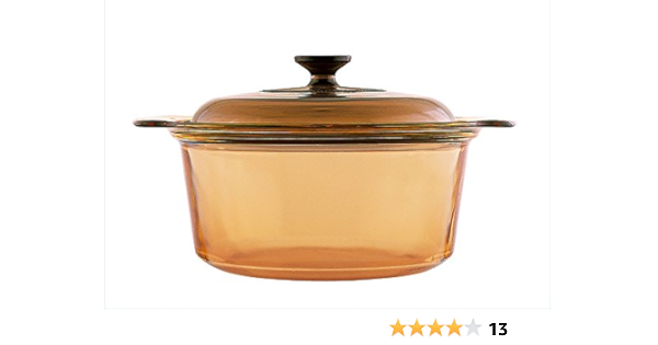 VISIONS - Olla de Vidrio Pyroceram, con Tapa de Vidrio, 3,5 ...