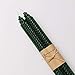 100% Pure Beeswax Handmade Taper Candles (Avocado Green) - 8 Inch Smokeless Dripless Pair - Natural Subtle Honey Smell - Elegant Honeycomb Design - by Galanta & Co.