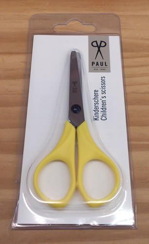 Amazon Co Jp 指が切れないステンレス製キッズはさみ イエロー Paul社 ドイツ Pu764 おもちゃ