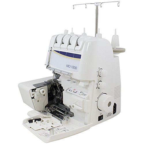 image for Juki MO-1000 Serger, Push Button Jet Air Looper Threader w/ Exclusive 