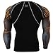 Fixgear Mens Womens Sport MMA Compression Base Layer T Shirt Long Sleeve S~4XL