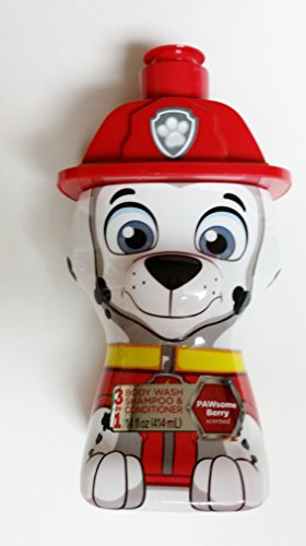 Paw Patrol Marshall 3 in 1 Body Wash Shampoo Conditioner Pawsome Berry