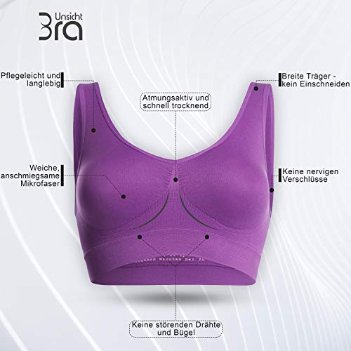 UnsichtBra Bustier Dames BH zonder Beugel | Feel Good Bustiers Tops | Strijkvrije Zachte BH | Slaap Stiijlvol Sport… - Image 3