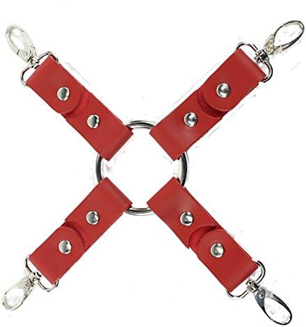 Leather Innovations Hogtie Unbreakable Handmade Sturdy Thick Latigo Leather (Red)