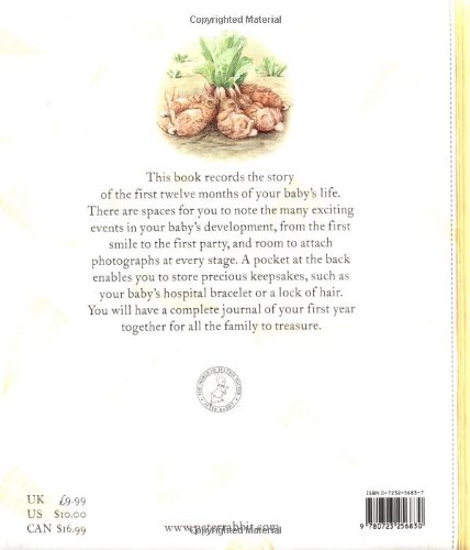 peter rabbit baby book my first year