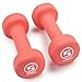 Set of 2 Body Sculpting Hand Weights - Soft Neoprene Coated Dumbbell Set - Supplies for Exercise, Workout, Weight Loss, Body Building - for Men, Women, Seniors, Teens, and Youth (5 LB)