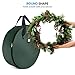 ZOBER Christmas Wreath Storage Container - 36 Inch, Waterproof Wreath Box - Dual Zippers, Durable Handles, & Card Slot - Holiday and Seasonal Wreath Storage Boxes - 2 Pk