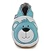 Petit Marin Beautiful Soft Leather Baby Shoes with Suede Soles – Toddler / Infant Shoes - Crib Shoes – Baby First Walking Shoes - Pre-walker Shoes - Blue Bear - 12-18 Months (20 Designs)