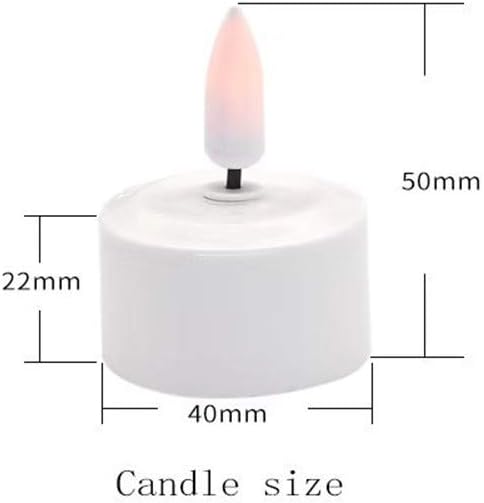 Rechargeable Flameless Tealight Battery Powered Candles with Charging Hub, 12pcs LED Candle Set - Image 3