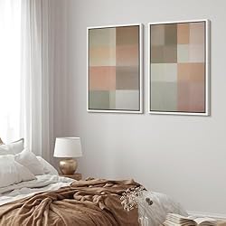 MUDECOR Framed Canvas Print Wall Art Set Neutral