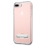 Spigen Crystal Hybrid iPhone 7 Plus Case with Water-Mark Free TPU and Magnetic Metal Kickstand for iPhone 7 Plus 2016 - Rose Gold