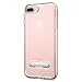 Spigen Crystal Hybrid iPhone 7 Plus Case with Water-Mark Free TPU and Magnetic Metal Kickstand for iPhone 7 Plus 2016 - Rose Gold