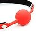 MyCHIC Open Breathable Leather Paly Ball for Men Women (Red with Lock)
