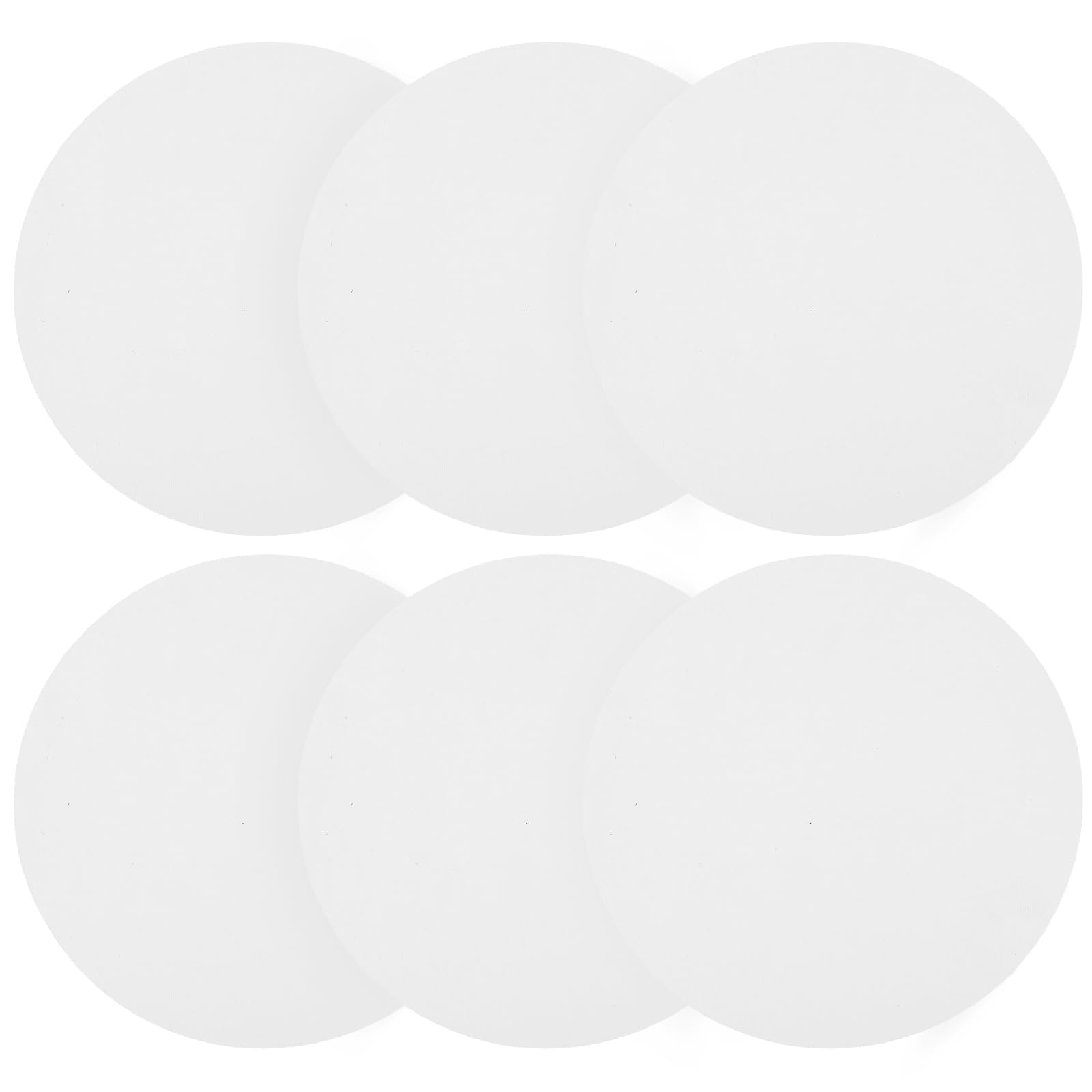 FOMIYES 6pcs 20cm Round Painting Canvases Blank Painting Canvas Panel White Circle Canvas Board for Students Artist Painters Beginners Oil Painting