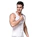 FitnessSun Mens Tights Undershirt Compression Base Layer Abs Abdomen Slim White,L