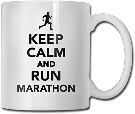 Karen Saucerman Keep Calm And Pun Marathon Double-sided Printing White DIY Mug Enrich Your Life