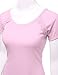 Doublju Lace Hem Asymmetrical Tunic Dress Top For Women With Plus Size BabyPink X Large