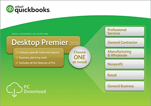 QuickBooks Desktop Premier 2018 with Industry Editions [PC Online Code] [OLD VERSION]
