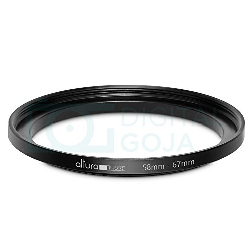 Altura Photo 58-67MM Step-Up Ring Adapter (58MM Lens to 67MM Filter or Accessory) + Premium MagicFiber Cleaning Cloth - Thumbnail 4