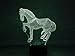 3D Horse Night Light, YiFocus Optical Illusion Night Lamp 7 Colors Changing,Touch Button Amazing Creative Designed LED Table Desk Lamps (Color-Changing Horse)