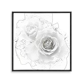 Framed Canvas Wall Art Sketch Canvas Prints Home Artwork Decoration for Living Room,Bedroom - 16x16 inches