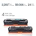 Valuetoner Compatible Toner Cartridge Replacement for HP 125A CB540A CB541A CB542A CB543A for Color CP1215, CM1312nfi, CP1518ni Printer (4 Pack)